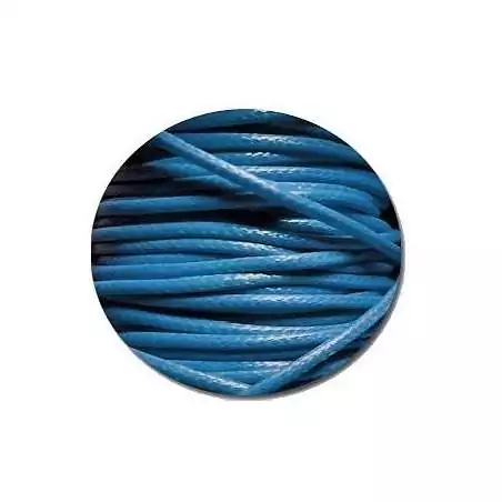 Lacets fins cirés bleus lagon pour vos chaussures