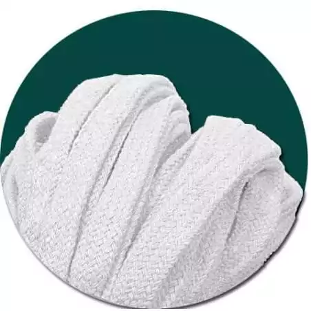 Lacets blancs&nbsp;épais en coton pour vos chaussures