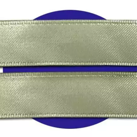 Lacets en satin large&nbsp;kaki&nbsp;clair pour vos chaussures