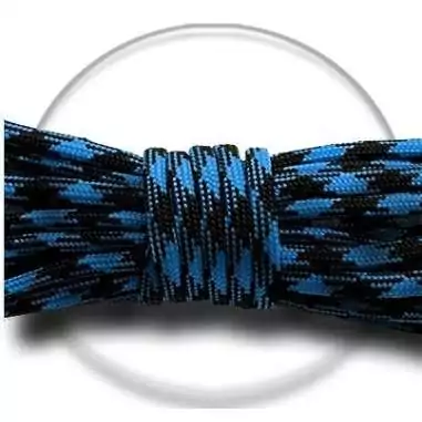 Lacets de chaussures noirs blancs bicolores ronds, en…