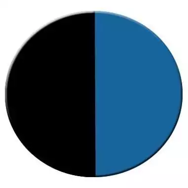 Lacets de chaussures noirs blancs bicolores ronds, en…