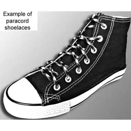 Lacets de chaussures noirs blancs bicolores ronds, en…