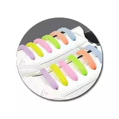 Lacets violets phosphorescents silicones élastiques et…