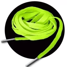 Lacets vert lime fluos pour vos chaussures