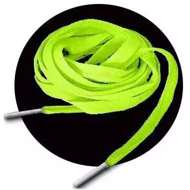 Lacets vert lime fluos pour vos chaussures
