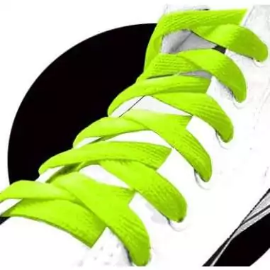Lacets vert lime fluos pour vos chaussures