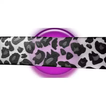 Lacets de chaussures en ruban noir blanc léopard en…