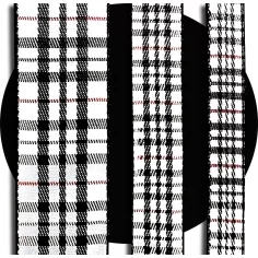 Lacets à carreaux blancs & noirs : 3 largeurs pour vos chaussures 2