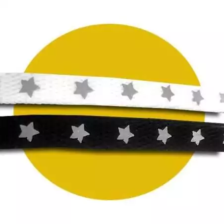 lacets chaussures noirs roses fluos à étoiles.Achat et…