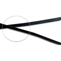 Lacets cirés plats en noir pour vos chaussures 2