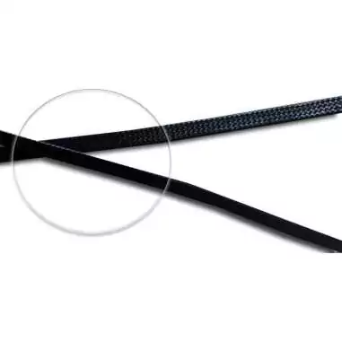 Lacets cirés plats en noir pour vos chaussures