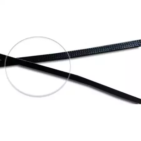 Lacets cirés plats en noir pour vos chaussures