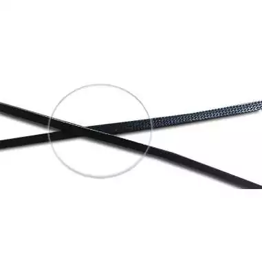 Lacets cirés plats en noir pour vos chaussures