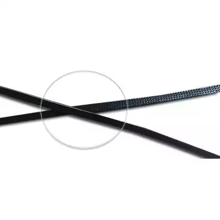 Lacets cirés plats en noir pour vos chaussures