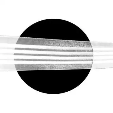 Lacets organza rayés&nbsp;satiné blanc pour vos chaussures