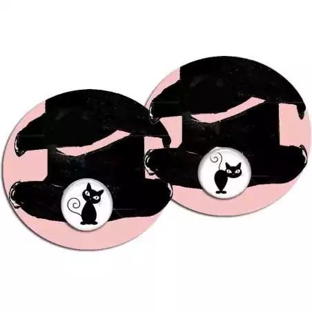 Envie de décorer vos chaussures ? Décorations couple chats graphiques