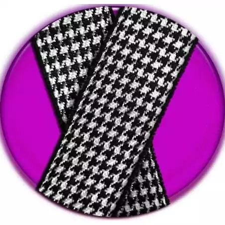 Lacets noirs bblancs pied de poule fantaisie et originaux…