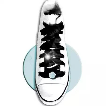 Décorations de lacets de chaussures fleur rose blanche.…