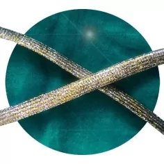 Lacets paillettes dorés & argentés pour vos chaussures 2