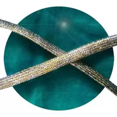 Lacets paillettes dorés & argentés pour vos chaussures