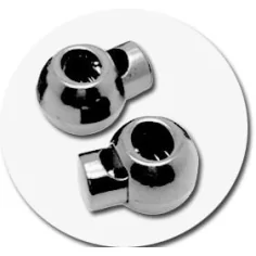 Stoppeurs boules argentées pour vos lacets, capuches, sacs...