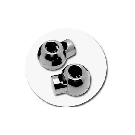 Stoppeurs boules argentées pour vos lacets, capuches, sacs...