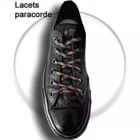 Lacets paracorde beige tabac pour vos chaussures