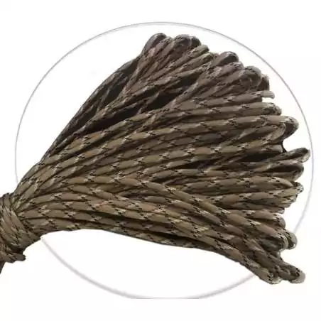 Lacets paracorde beige tabac pour vos chaussures