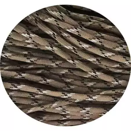 Lacets paracorde beige tabac pour vos chaussures