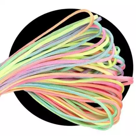 Lacets de chaussures multicolores, ronds, en couleur et…