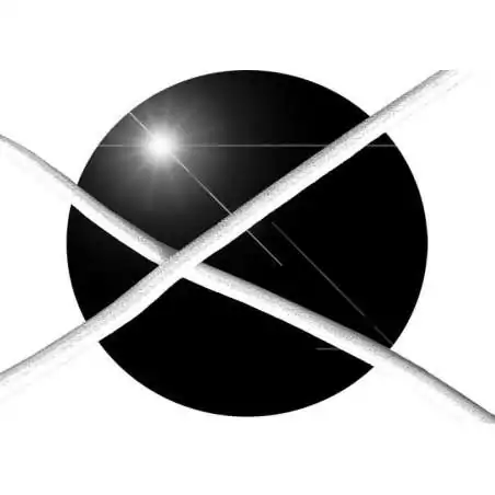 Lacets ronds blancs&nbsp;paillettes pour vos chaussures