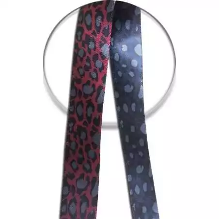Lacets satin large&nbsp;panthère : 2 coloris pour vos chaussures
