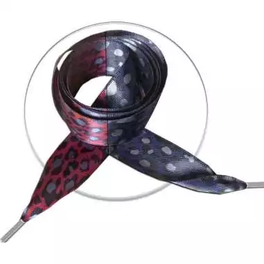 Lacets satin large&nbsp;panthère : 2 coloris pour vos chaussures