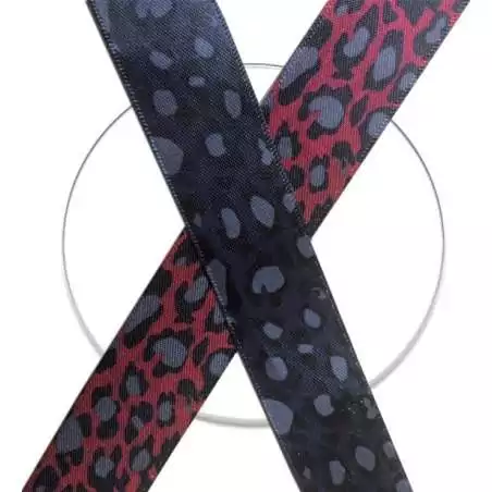 Lacets satin large&nbsp;panthère : 2 coloris pour vos chaussures