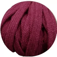 Lacets coton&nbsp;épais&nbsp;bordeaux pour vos chaussures 2