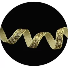 Lacets en velours pailleté doré. pour vos chaussures 2