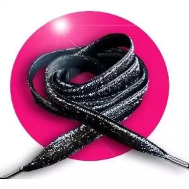 Lacets dorés en velours brillant paillettes glitter…