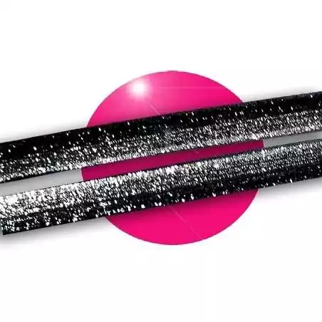 Lacets dorés en velours brillant paillettes glitter…