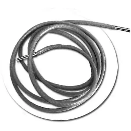 Lacets fins cirés en gris foncé pour vos chaussures