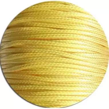 Lacets fins cirés en jaune pour vos chaussures