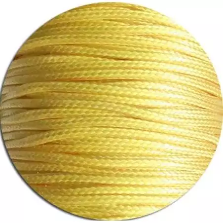 Lacets fins cirés en jaune pour vos chaussures