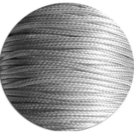 Lacets fins cirés en gris perle pour vos chaussures