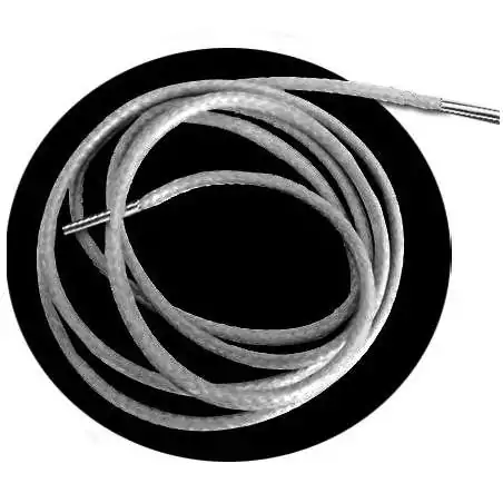 Lacets fins cirés en gris perle pour vos chaussures