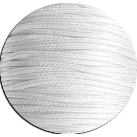 Lacets fins cirés en blanc pour vos chaussures