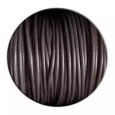 Lacets cirés ronds fins marrons chocolat…