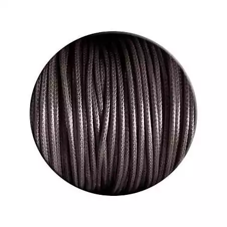 Lacets cirés ronds fins marrons chocolat…