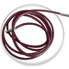 Lacets fins cirés en bordeaux pour vos chaussures 2