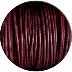 Lacets fins cirés en bordeaux pour vos chaussures