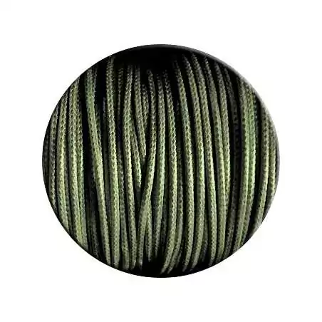 Lacets fins cirés en vert kaki pour vos chaussures