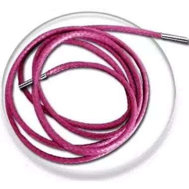 Lacets fins cirés en rose fushia pour vos chaussures